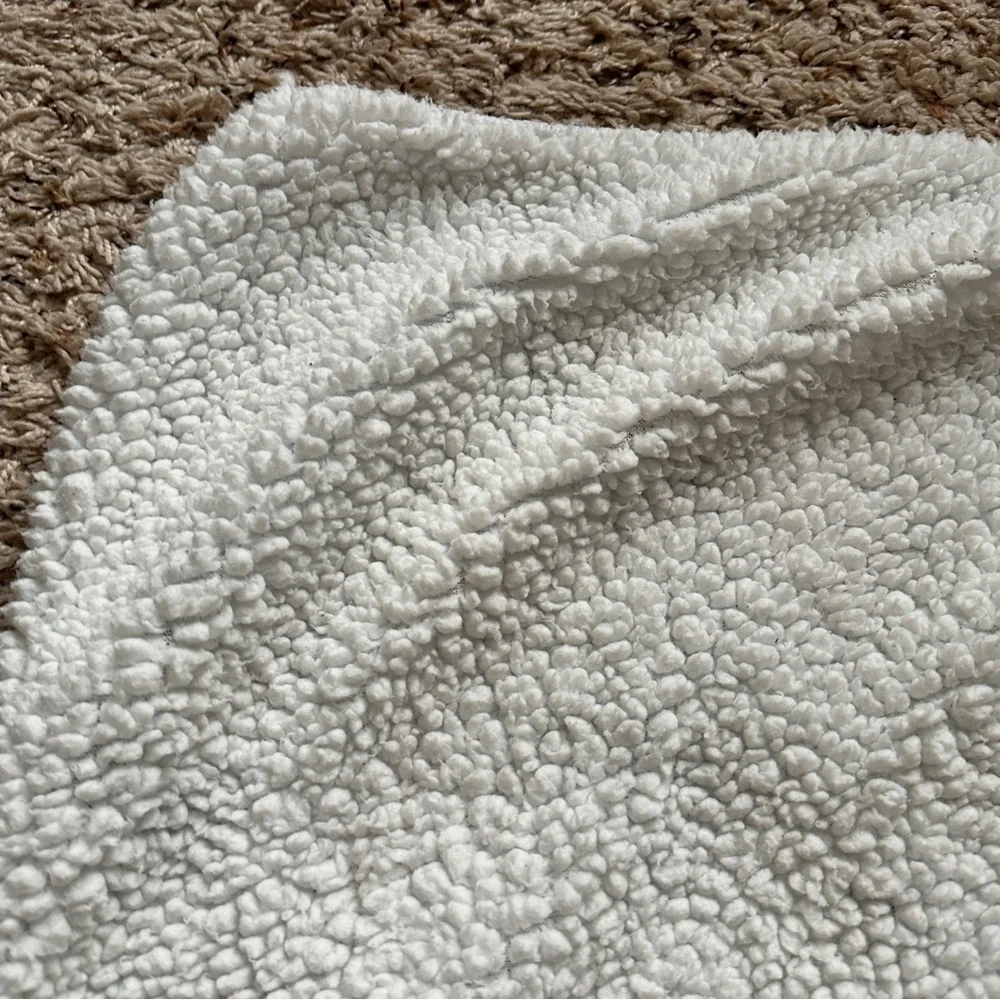 Halloween Lovey Ghost and Pumpkin White Patterned Blanket Baby Blanket Shearling